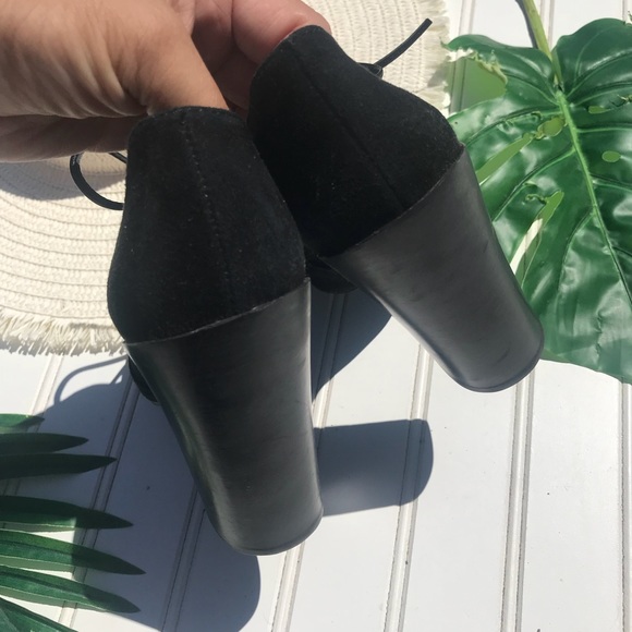 Tory Burch Leather Lace Up Booties - Picture 5 of 8